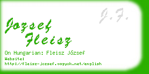jozsef fleisz business card